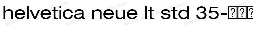 helvetica neue lt std 35字体转换